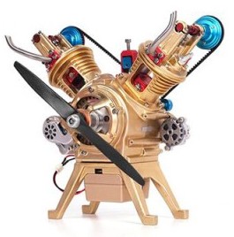 Car Engine Model All-metal Mini Manual Assembly
